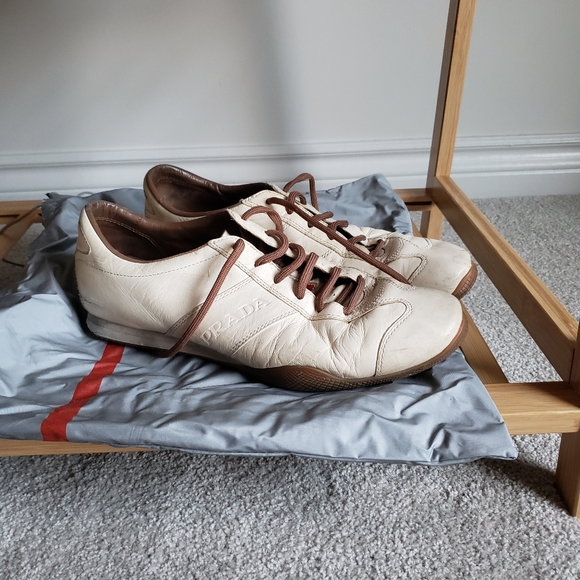 PRADA Tan and Brown Shoes